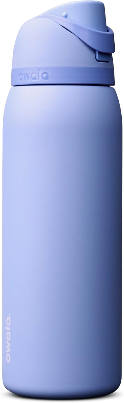 Owala FreeSip Insulated Stainless Steel Water Bottle with Straw, BPA-Free Sports Water Bottle, Great for Travel, 24 Oz, Denim