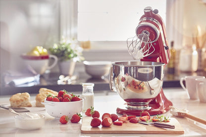 KitchenAid Artisan Series 5 Quart Tilt Head Stand Mixer with Pouring Shield KSM150PS, Almond Cream