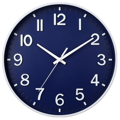 HZDHCLH Wall Clocks Battery Operated,Wall Clock Green,8 inch Wall Clock Silent Non Ticking Modern 3D Numbers for Kitchen Bedroom Living Room Office Classroom Decor