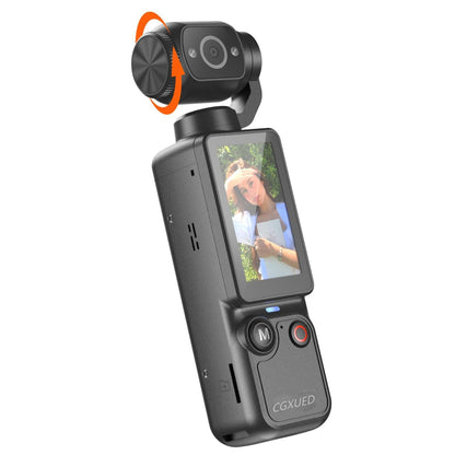 Vlogging Camera, Mini Camcorder, Portable Handheld Video Camera | Mini camcorder with 180° rotating lens, 7-hour battery, 32GB card, one-button recording for travel and daily moments