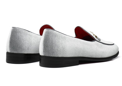 Men's Velvet Loafers Wedding Party Prom Homecoming Shoes