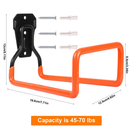 PeoMev Metal Garden Hose Holder - Heavy Duty Hose Hanger Wall Mounted Water Hose Holder for Outside Yard, Sturdy Hose Reel Hose Hooks for Water Hose, Extension Cords