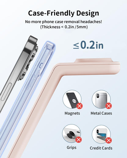 JoyGeek 3 in 1 Charging Station for Apple Devices, Wireless Charger Stand for iPhone 17/16/15/14/13/12/11/SE/X Pro Max Plus - Apple Watch 11/10/9/Ultra 2/8/SE/7/6/5 - AirPods Pro 2/3/2