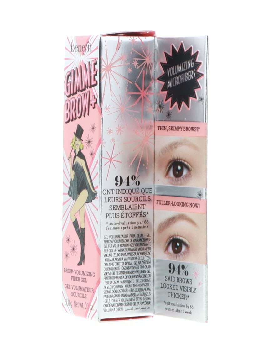 Benefit Cosmetics Gimme Brow + Volumizing Eyebrow Gel, 4.5 - Neutral deep brown, 1 Count