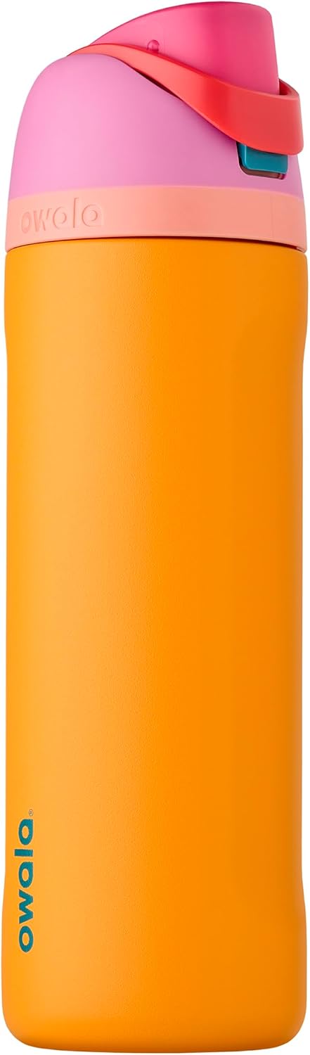 Owala FreeSip Insulated Stainless Steel Water Bottle with Straw, BPA-Free Sports Water Bottle, Great for Travel, 24 Oz, Denim