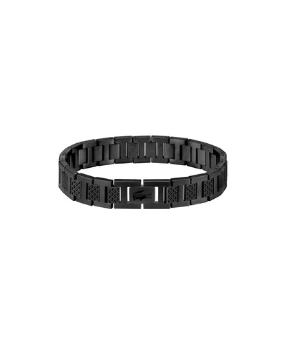 Lacoste Metropole Bracelet – Unisex H-Link with Crocodile Clasp – Adjustable Polished Finish Accessory