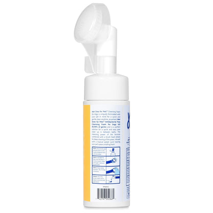 Wet Ones for Pets Antibacterial Dog Paw Cleaner with Built-in Scrubber Brush, Tropical Splash Scent - Foaming Cleanser for Dog Paws - Paw Washer & Grooming Care, 5 Ounce