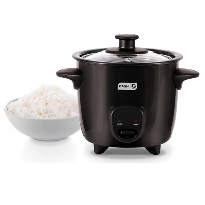 Dash Mini Rice Cooker | Small Rice Maker, 2 Cups Cooked / 1 Cup Uncooked, Ceramic Nonstick Removable Pot, Keep Warm Function, Compact and Portable for Dorm, Travel, Single Serve, Aqua