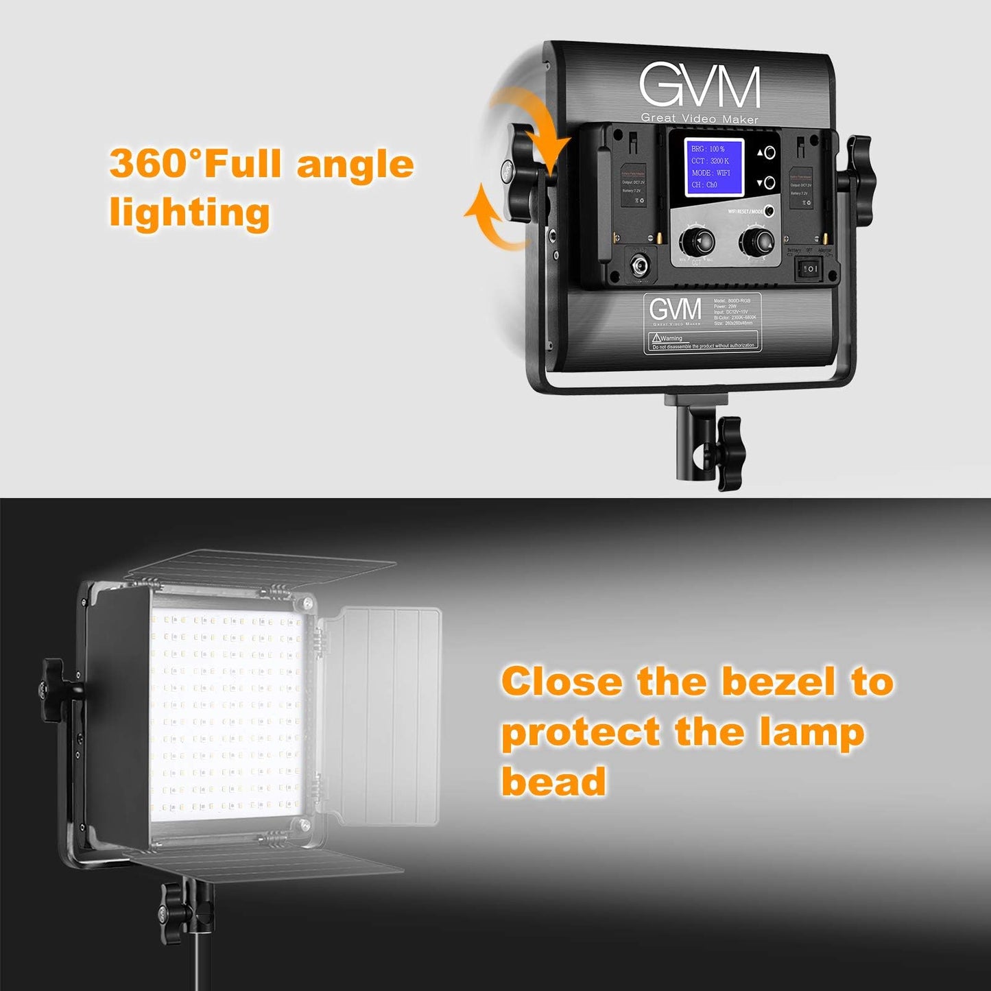 GVM RGB Video Lighting, Bi-Color Led Video Light Kit with APP Control, 2 Packs 850D Photography Lighting Kit CRI 97+ for Web Conference, YouTube, Gaming, Zoom, Aluminum Alloy Shell