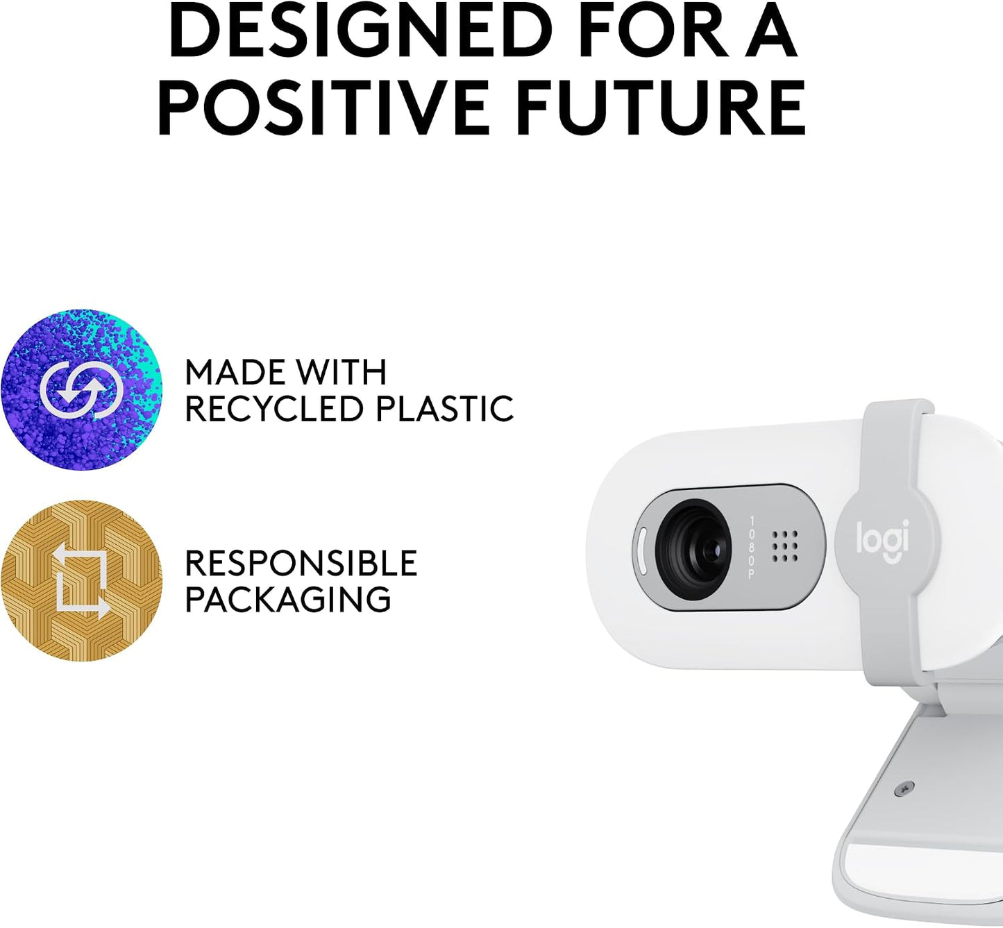 Logitech Brio 101 Full HD 1080p Webcam for Meetings, Streaming, Desktop, Laptop, PC - Built-in Mic, Shutter, Works with Zoom, Microsoft Teams, Nintendo Switch 2’s new GameChat Mode, USB-A,-Black