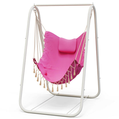 G TALECO GEAR Hammock Chair with Stand,Heavy-Duty and Rustproof Hanging Chair with Stand,Hammock Swing Chair Stand,for Indoor Outdoor Patio Yard Garden Porch (Grey)