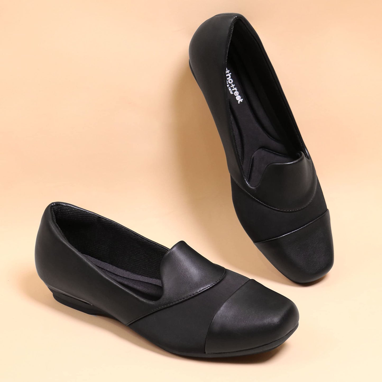Ortho + Rest Women Orthopedic Dress Shoes Bunions Loafers Slip On Orthotic Shoes
