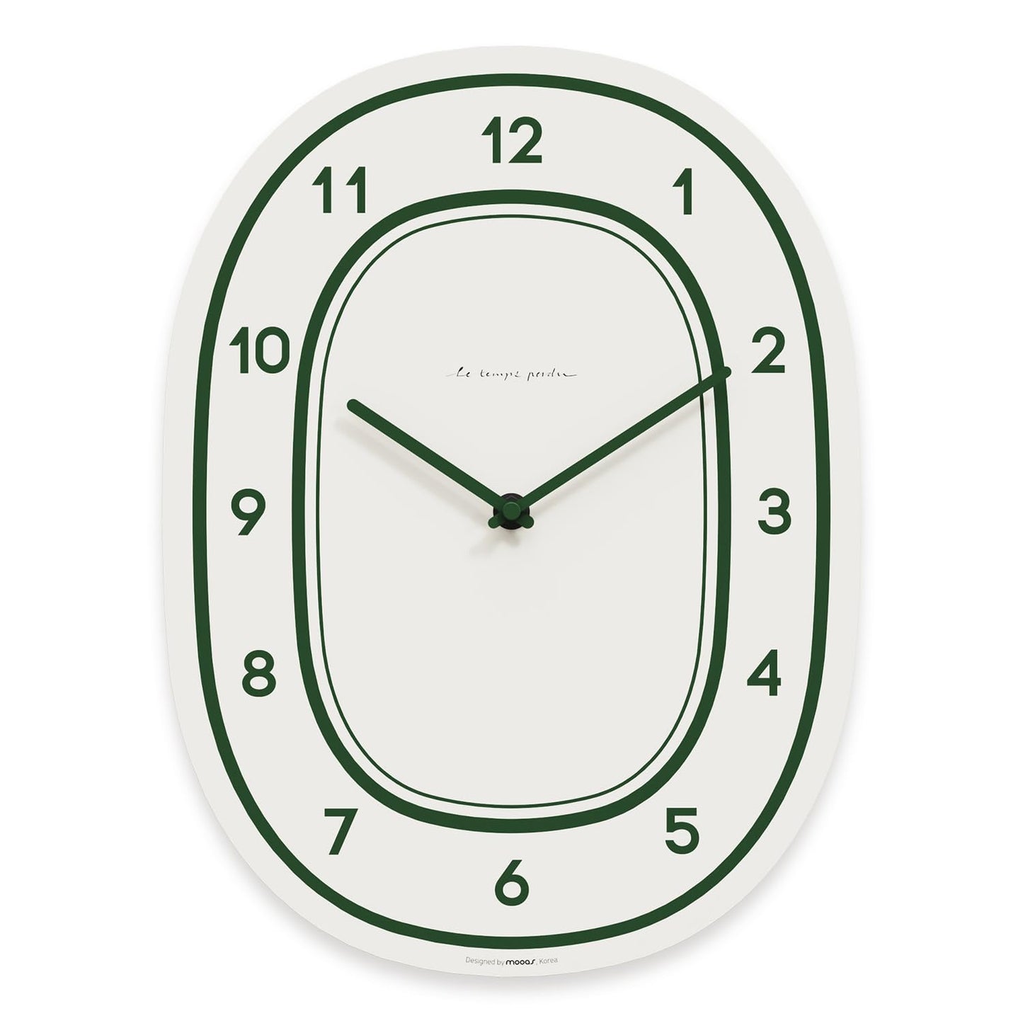 mooas Wooden Frame Flatwood Wall Clock,12" Non-Ticking Sweep Movement Decorative Battery Operated Wall Clock for Home Living Room Kitchen Bedroom Office School (Dark Brown)