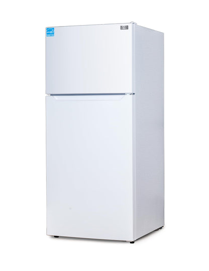 BLACK+DECKER 16.4 Cu. Ft. Top Mount Refrigerator with Freezer, 2 Door Refrigerator with Top Freezer and Separate Temperature Controls, Auto Defrost, BR1640KW, White
