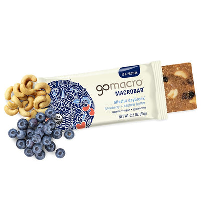 GoMacro MacroBar Organic Vegan Protein Bars - Coconut + Almond Butter + Chocolate Chips (2.3 Ounce Bars, 12 Count)