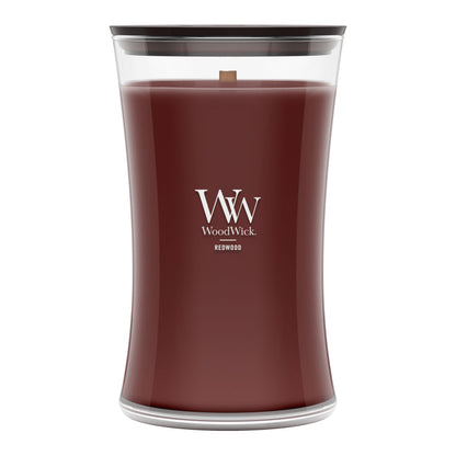 WoodWick Large Hourglass Fireside Candle, Premium Soy Blend Wax, Crackles as it burns, Perfect for Gifting, 21oz