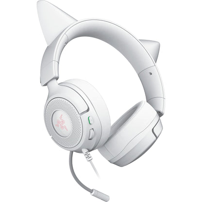 Razer Kraken Kitty V3 X Wired Gaming Headset: Kitty Ears - HyperClear Cardioid Mic - 40 mm Drivers - 7.1 Surround Sound - Comfy Ear Cushions - Cross-Platform via 3.5mm PC, PS5, Xbox, Switch 2 - Pink