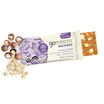 GoMacro MacroBar Organic Vegan Protein Bars - Coconut + Almond Butter + Chocolate Chips (2.3 Ounce Bars, 12 Count)
