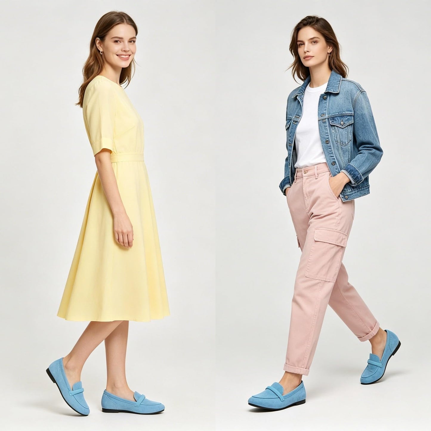 Women's Slip on Flats Shoes Runs Small Faux Suede Ballet Flats Fashion Business Casual Comfortable Flats Dressy Loafers for Women