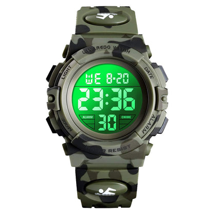 Kids Watch,Boys Watch for 3-15 Year Old Boys,Digital Sport Outdoor Multifunctional Chronograph LED 50 M Waterproof Alarm Calendar Analog Watch for Children with Silicone Band,Kids Gift