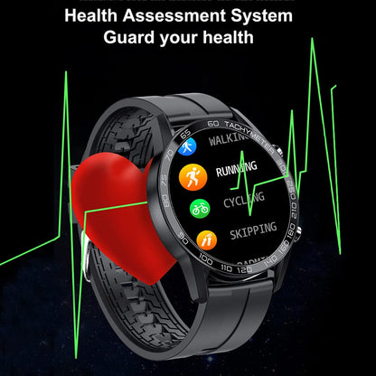Men Smart Watch for Android iOS, Bluetooth Calls Voice Chat with Heart Rate/Sleep Monitor Fitness Tracker, 1.3" Full Touch Screen IP67 Waterproof Stainless Steel Activity Tracker for Men
