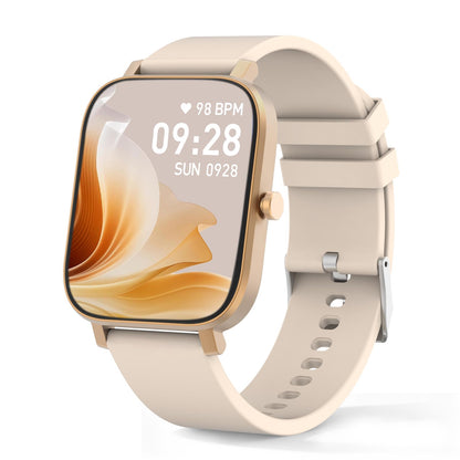 Smart Watch for Men Women Compatible with iPhone Samsung Android Phone 1.69 inch Full Touch Screen IP68 Waterproof Bluetooh Fitness Tracker Heart Rate/Sleep Monitor (Black)