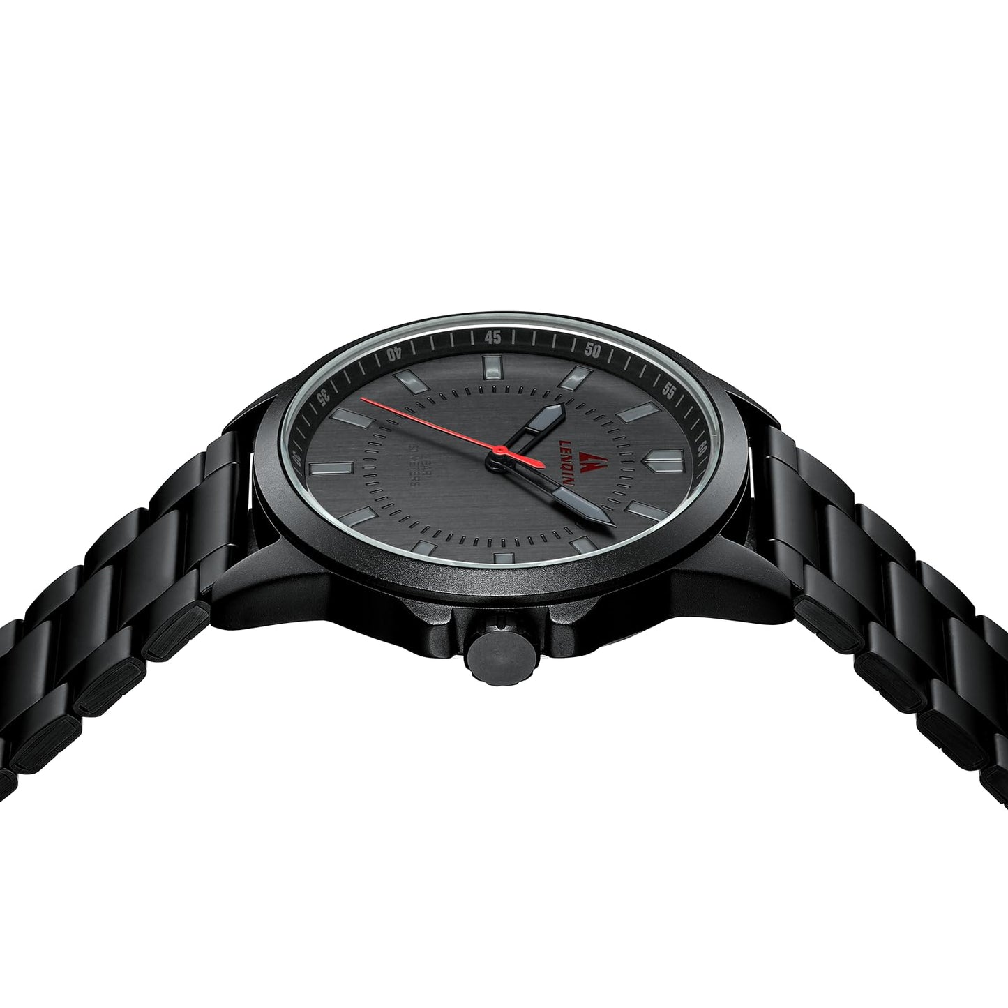 LN LENQIN Mens Watches Waterproof Stainless Steel Watch for Men Analog Quartz Fashion Business Designer Wristwatch