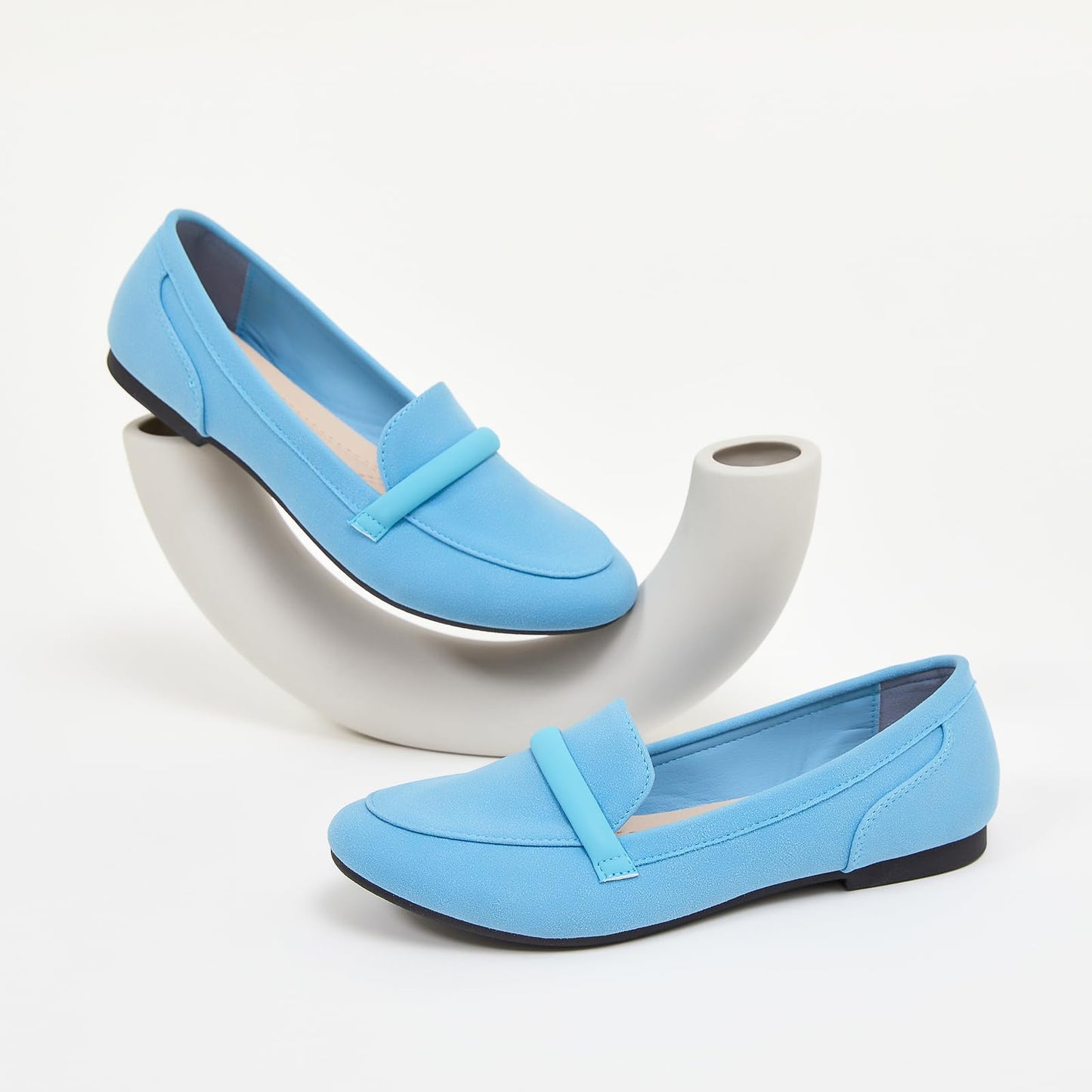 Women's Slip on Flats Shoes Runs Small Faux Suede Ballet Flats Fashion Business Casual Comfortable Flats Dressy Loafers for Women