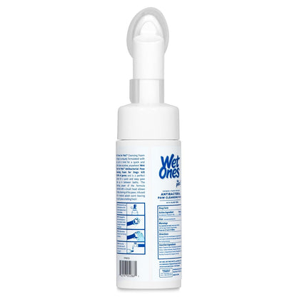 Wet Ones for Pets Antibacterial Dog Paw Cleaner with Built-in Scrubber Brush, Tropical Splash Scent - Foaming Cleanser for Dog Paws - Paw Washer & Grooming Care, 5 Ounce