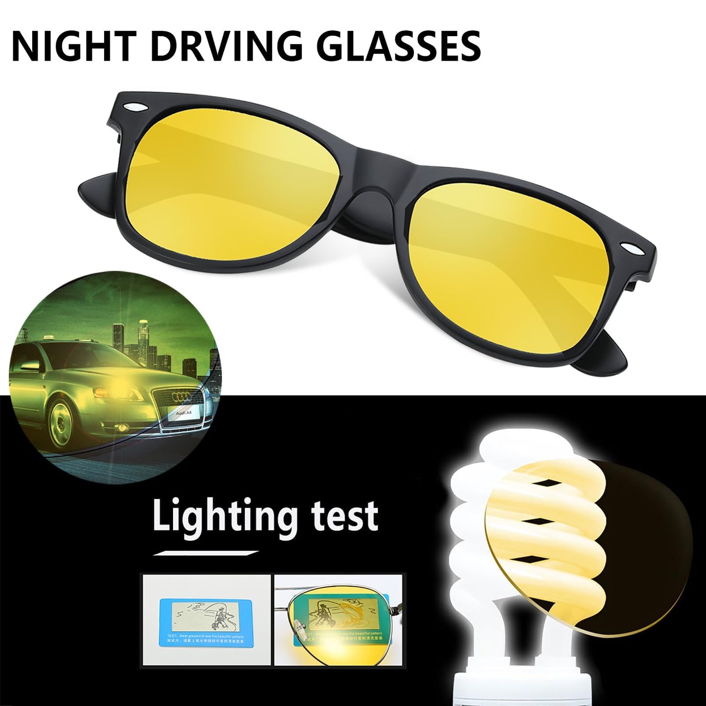 FEIDUSUN Sunglasses Men Polarized Sunglasses for Mens and Womens,Black Retro Sun Glasses Driving Fishing UV Protection