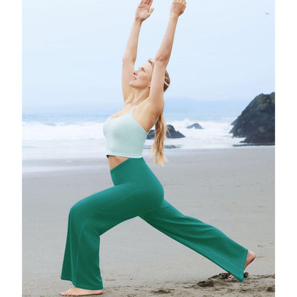 NEW YOUNG 3 Pack Women's Wide Leg Pants with Pockets High Waist Loose Sweatpants Casual Lounge Yoga Workout Palazzo