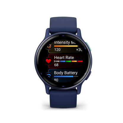 Garmin Vívoactive 5, Health and Fitness GPS Smartwatch, AMOLED Display, Up to 11 Days of Battery, Slate Aluminum Bezel with Black Case and Silicone Band | Up to 11 Days Battery, 5 Atm, Corning Gorilla Glass 3