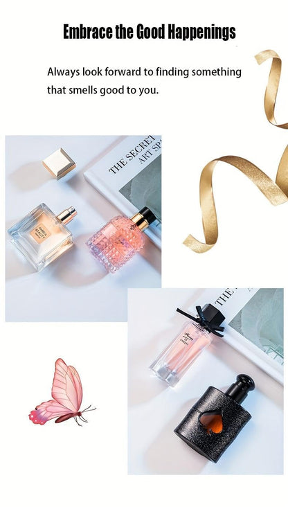 Women's Perfume Set: 4 Floral and Fruity Fragrances in a Gift Box, 105(25ml x3 +30ml) ml Total (3.5oz). Perfect for Gifting or Personal use, Elegant and Timeless Scents for any Accasions
