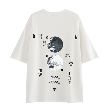XYXIONGMAO Casual Sports Short-Sleeved T-Shirt Loose Cotton Japanese Streetwear Hip Hop Unisex Graphic Tees Shirts for Men