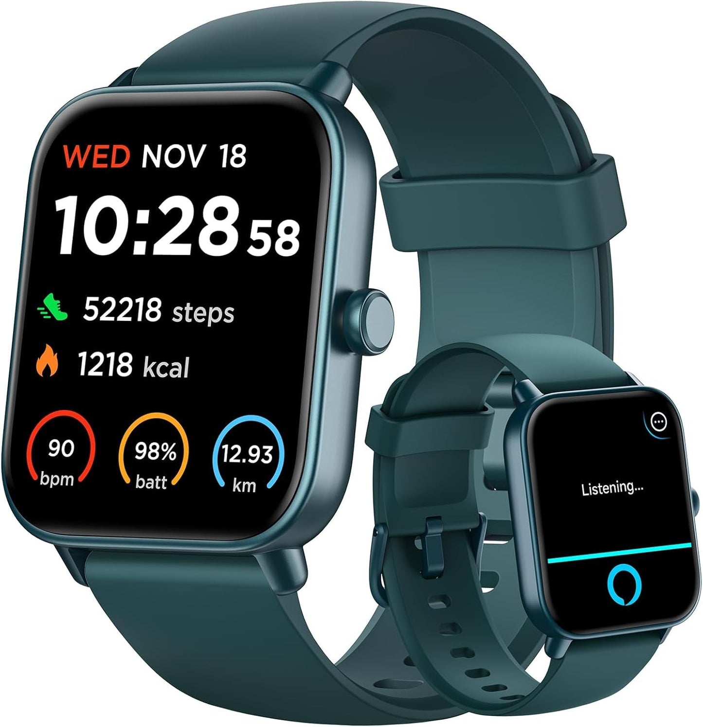 Smart Watch for Women Android & iPhone, Alexa Built-in, IP68 Waterproof Activity Fitness Tracker with Bluetooth Call (Answer/Make), 1.8" Smartwatch with Heart Rate/SpO2/Sleep Monitor, 100+ Sports Mode | Pink
