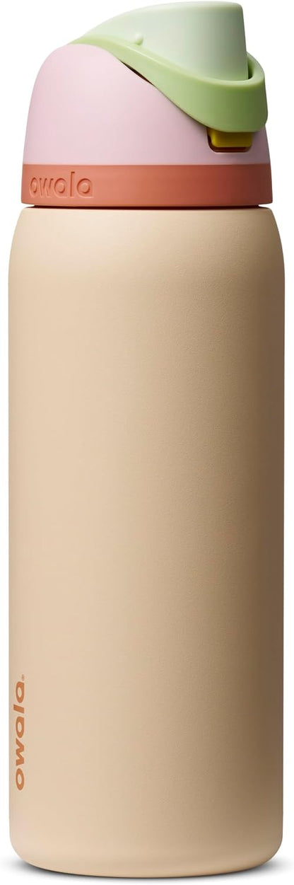 Owala FreeSip Insulated Stainless Steel Water Bottle with Straw, BPA-Free Sports Water Bottle, Great for Travel, 24 Oz, Denim