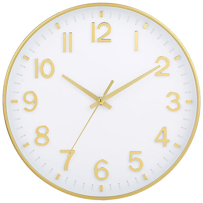 HZDHCLH Wall Clocks Battery Operated,Wall Clock Green,8 inch Wall Clock Silent Non Ticking Modern 3D Numbers for Kitchen Bedroom Living Room Office Classroom Decor