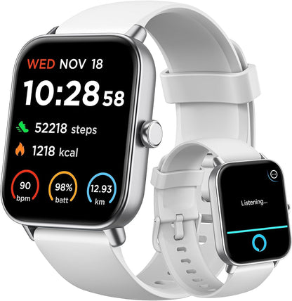 Smart Watch for Women Android & iPhone, Alexa Built-in, IP68 Waterproof Activity Fitness Tracker with Bluetooth Call (Answer/Make), 1.8" Smartwatch with Heart Rate/SpO2/Sleep Monitor, 100+ Sports Mode | Pink