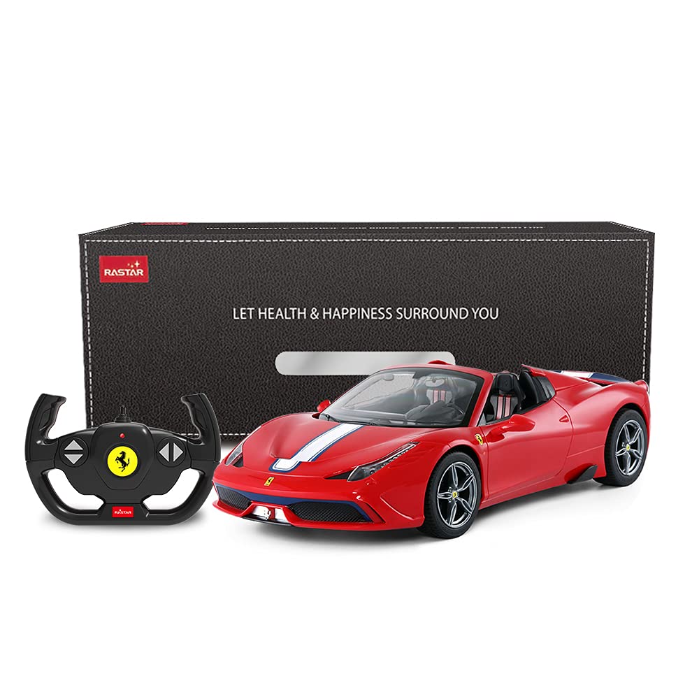 RASTAR RC Car | 1/14 Scale Ferrari LaFerrari Radio Remote Control R/C Toy Car Model Vehicle for Boys Kids, Red