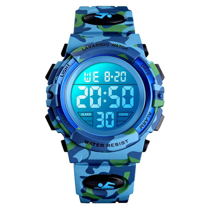 Kids Watch,Boys Watch for 3-15 Year Old Boys,Digital Sport Outdoor Multifunctional Chronograph LED 50 M Waterproof Alarm Calendar Analog Watch for Children with Silicone Band,Kids Gift