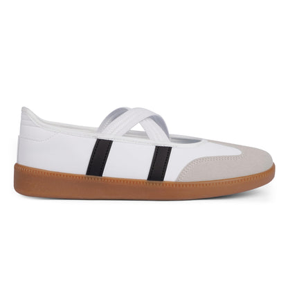 Tigeridea Sneakers for Women Comfortable Business Casual Slip on Tennis Shoes Lightweight Footwear Women's Fashion Retro Mary Jane Sneakers