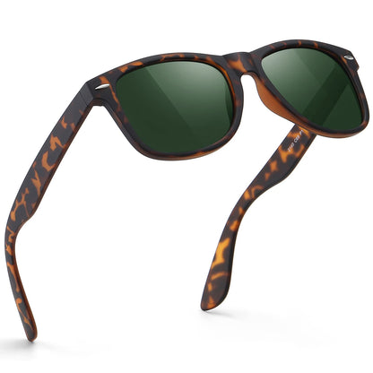 FEIDUSUN Sunglasses Men Polarized Sunglasses for Mens and Womens,Black Retro Sun Glasses Driving Fishing UV Protection