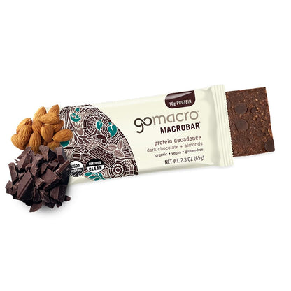 GoMacro MacroBar Organic Vegan Protein Bars - Coconut + Almond Butter + Chocolate Chips (2.3 Ounce Bars, 12 Count)