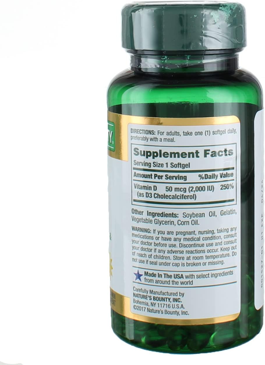 Nature’s Bounty High Absorption Magnesium Glycinate 240 mg for Supporting Muscle Relaxation and Bone, Heart & Nerve Health – Non-GMO, Gluten-Free, Vegetarian, 120 Count/60 Servings