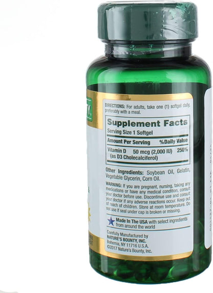 Nature’s Bounty High Absorption Magnesium Glycinate 240 mg for Supporting Muscle Relaxation and Bone, Heart & Nerve Health – Non-GMO, Gluten-Free, Vegetarian, 120 Count/60 Servings