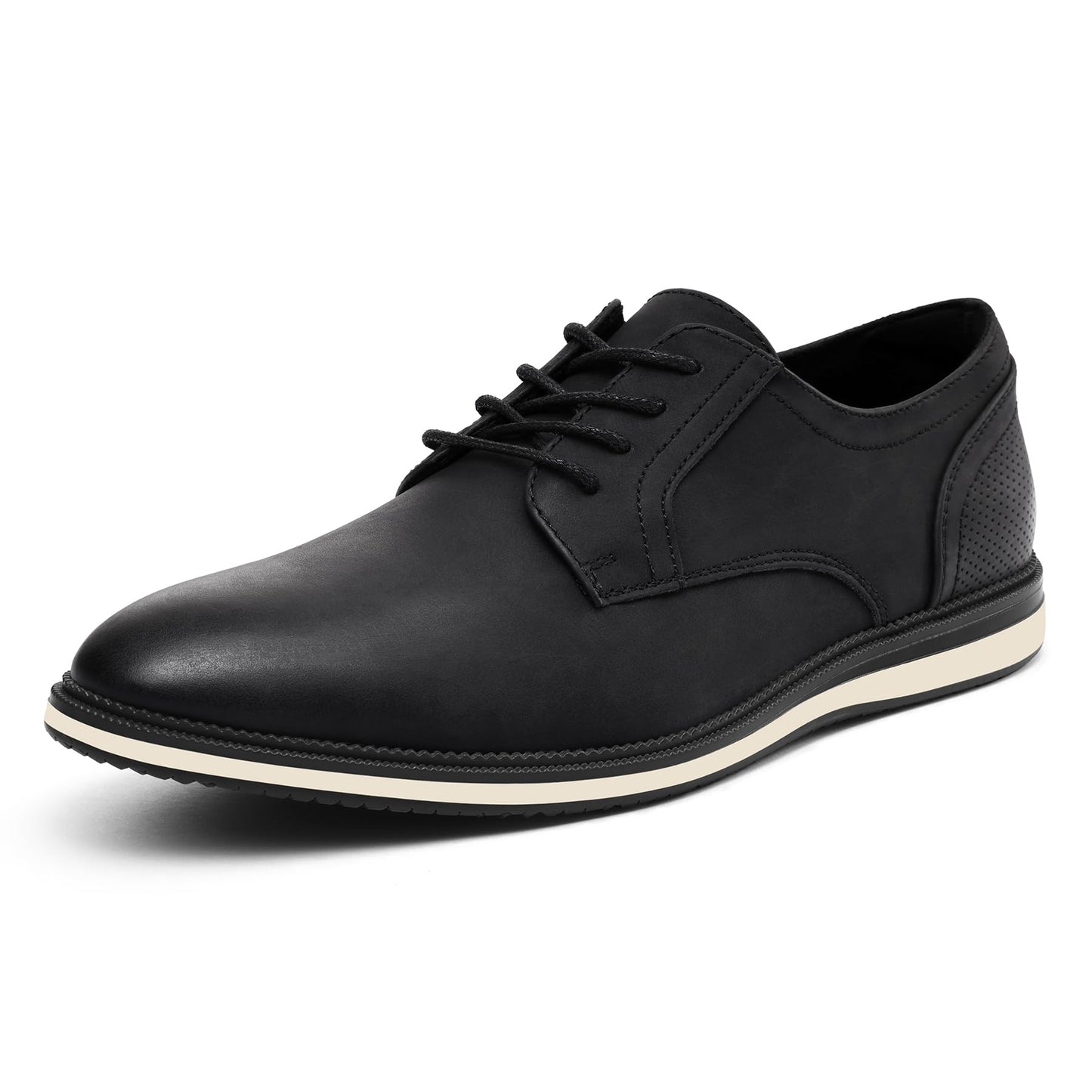 Men's Casual Oxfords Dress Shoes Business Formal Sneakers | oxford style for business, casual &formal events,lightweight non-slip TPR sole,all-day cushioned comfort for long standing