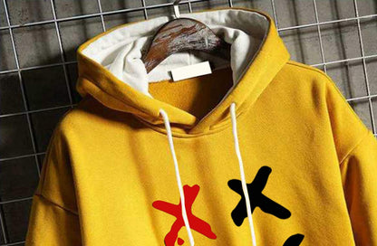 DUDHUH Mens Hoodie Fashion Pullover Letter Print Tracksuit Techwear Casual Coat Hip-Hop Sweatshirt