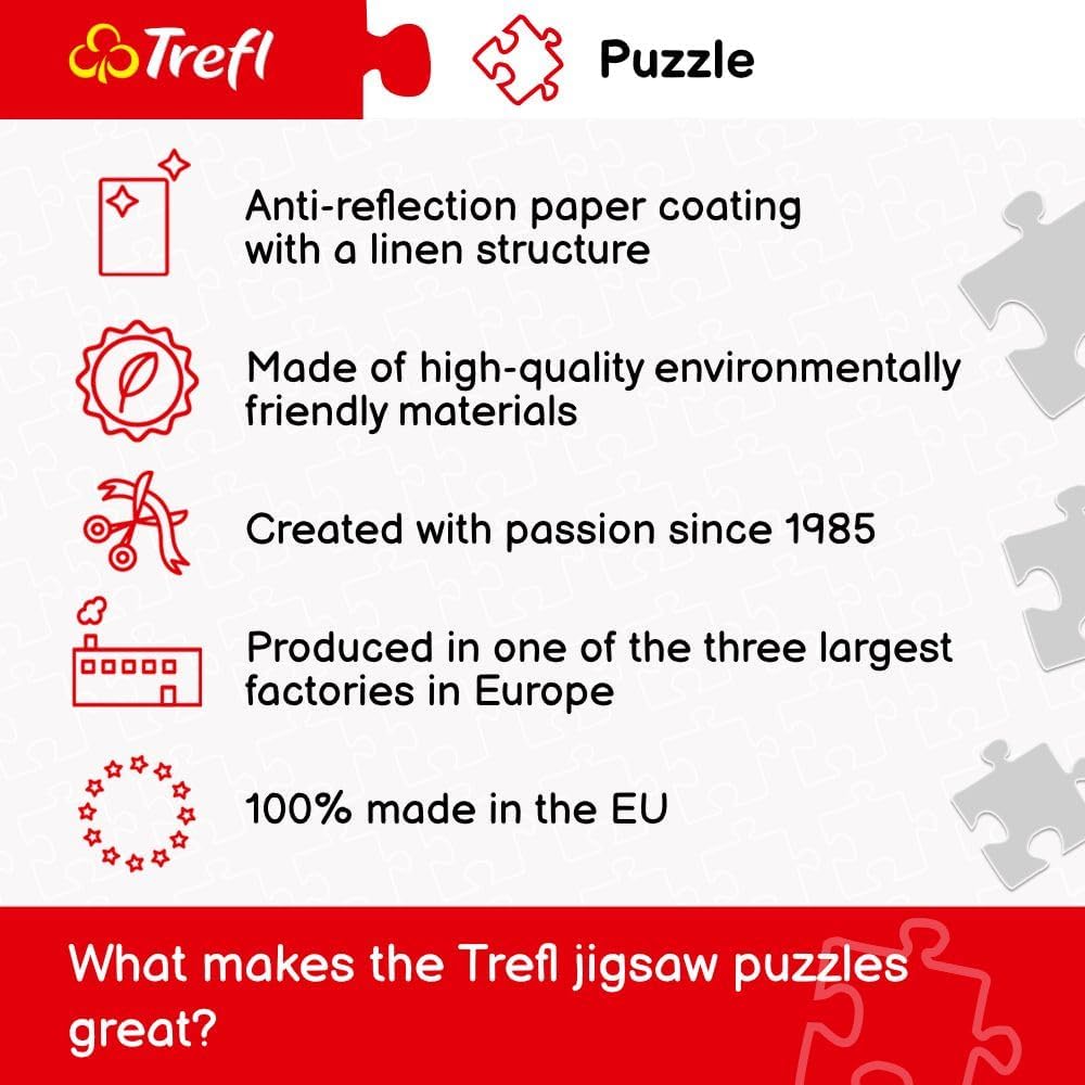 Trefl Summer Residence 6000 Piece Jigsaw Puzzle Red 54"x38" Print, DIY Puzzle, Large Jigsaw Full of Details, Creative Fun, Classic Jigsaw for Adults and Children from 14 Years Old