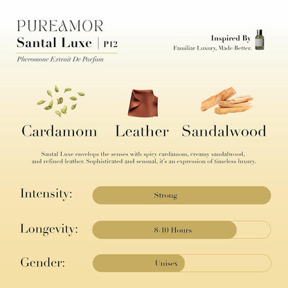 Pheromone Perfume for Women, Amber Noir Extrait de Parfum - Long Lasting Vanilla Amber Scent, 30% High Concentration, Full Size Fragrance Spray, 1.0 oz / 30 ml