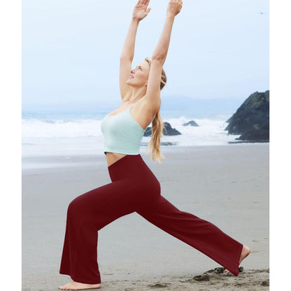 NEW YOUNG 3 Pack Women's Wide Leg Pants with Pockets High Waist Loose Sweatpants Casual Lounge Yoga Workout Palazzo